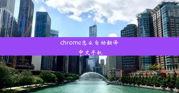 chrome怎么自动翻译中文手机