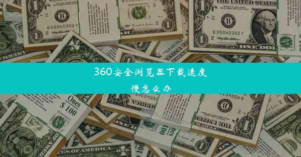 360安全浏览器下载速度慢怎么办