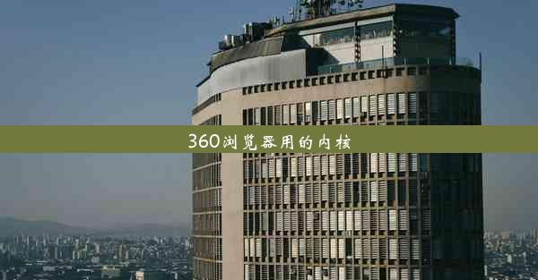 360浏览器用的内核