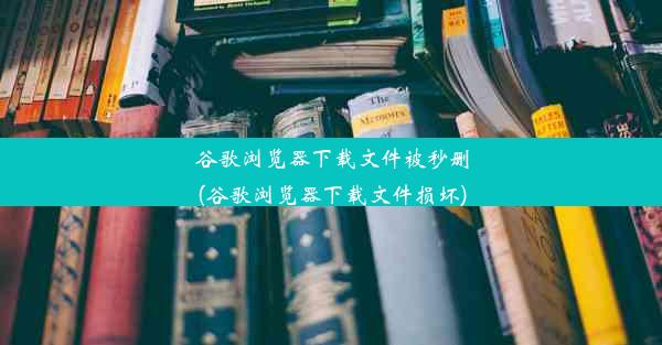 谷歌浏览器下载文件被秒删(谷歌浏览器下载文件损坏)