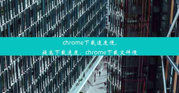 chrome下载速度慢,提高下载速度、chrome下载文件慢