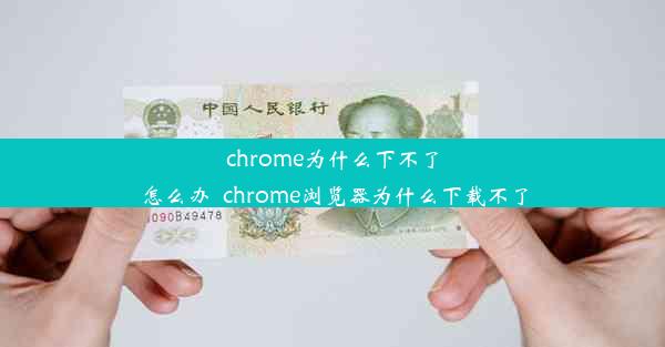 chrome为什么下不了怎么办_chrome浏览器为什么下载不了